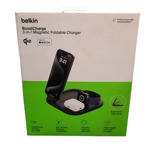 Belkin Boost Charge 3-in-1 Wireless Charger (LN)