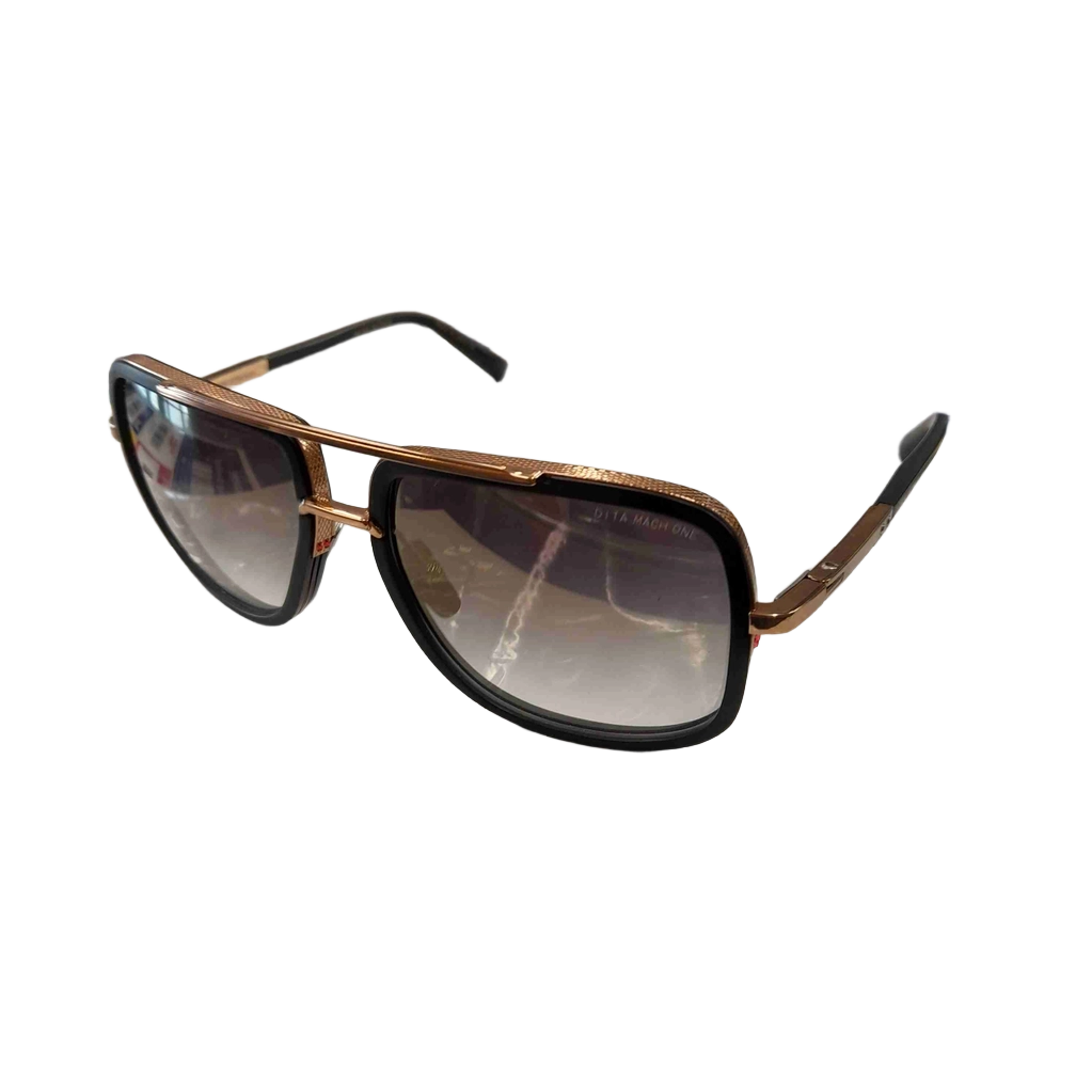Dita Mach One Sunglasses Drx 2030 Black Rose Gold Titanium 59-17 (GE)