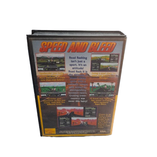 Sega Road Rash 2 Game in Case No Manual (LN)