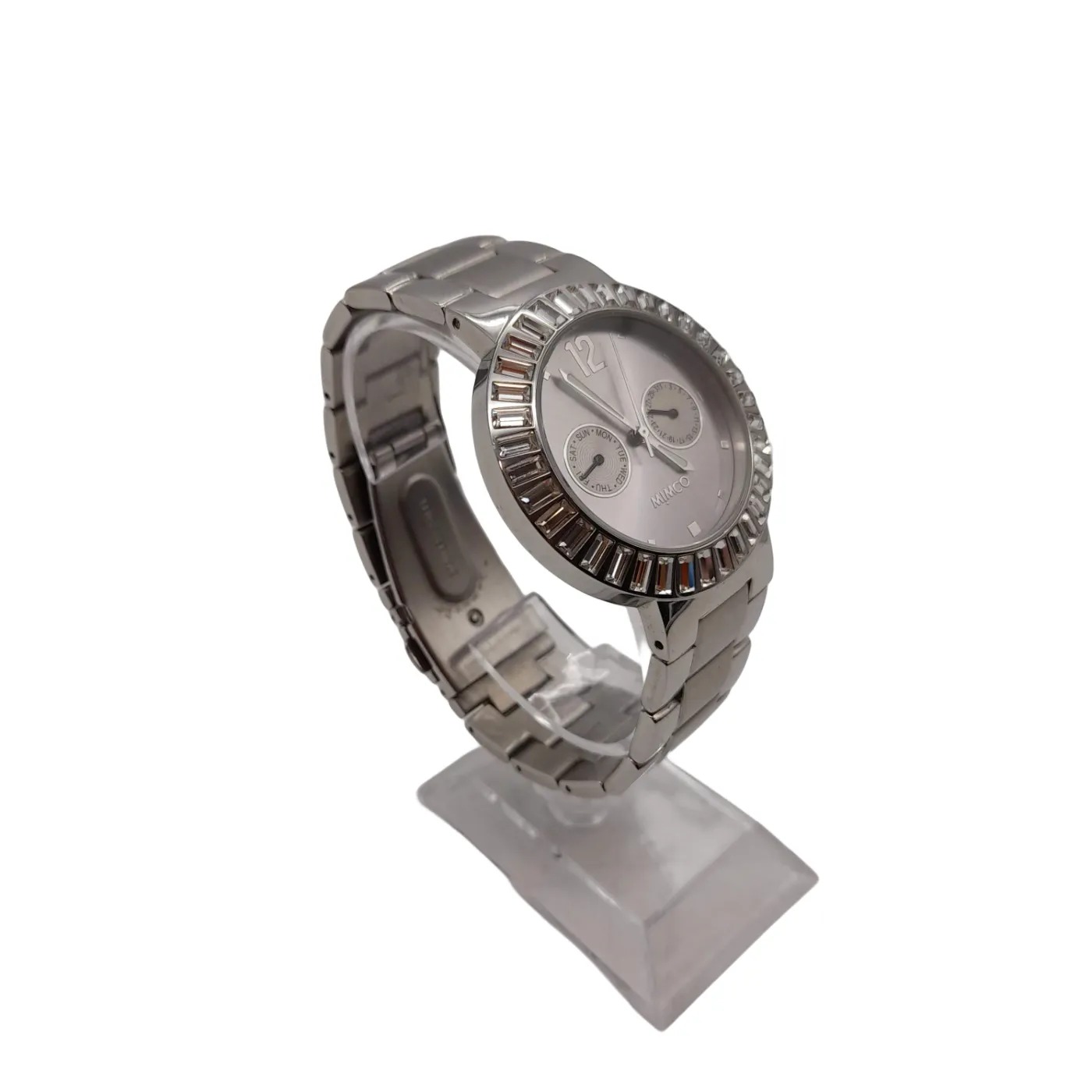 Mimco Timepeace Silver Stainless Steel Ladies Watch With Box (WL1417372)