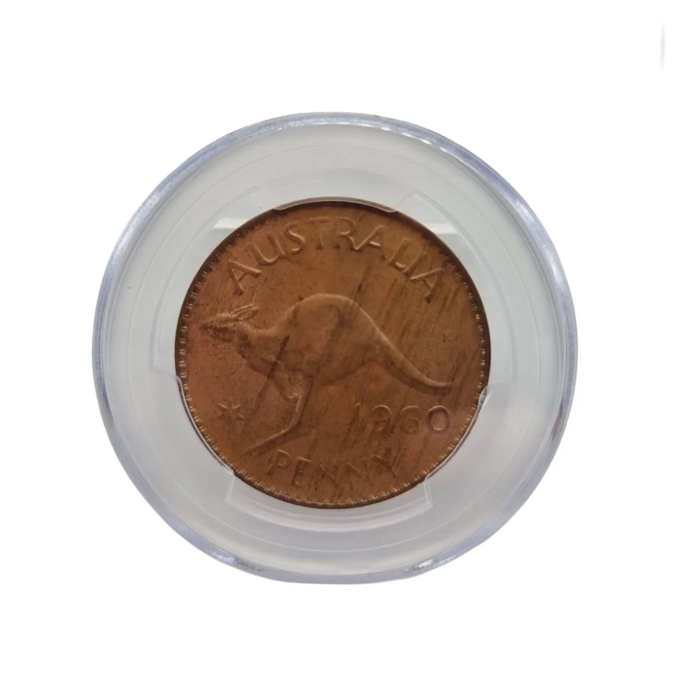 PCGS MS63RB Coin 1960 Australia Penny (WR1366561)