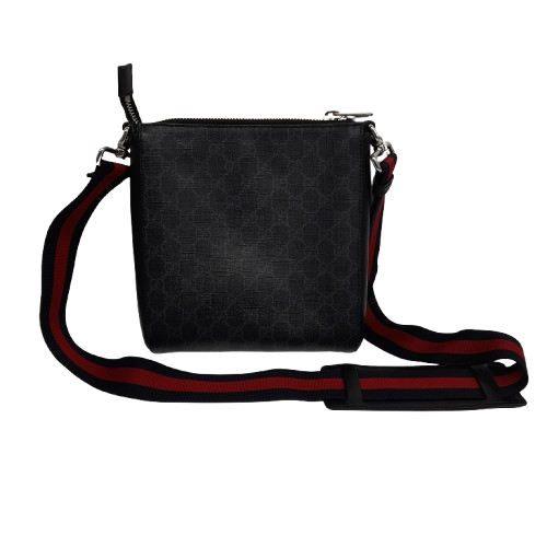 Gucci GG Supreme Canvas Small Messenger Bag with Box, Dust Bag, and Certificate of Authenticity (MR)