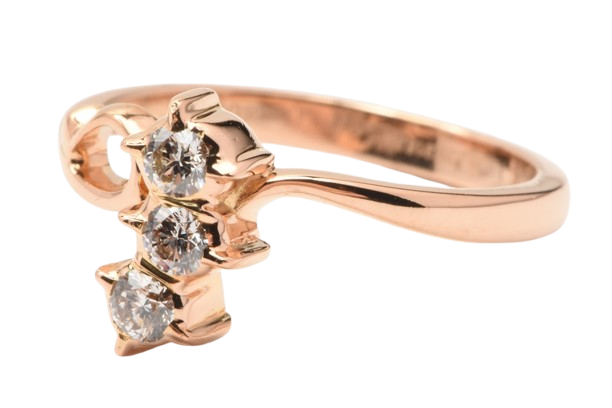 Ladies 22ct Yellow Gold Illusion Set Brilliant Cut Diamond Dress Ring 0.26ct TDW M With Valuation (MR)