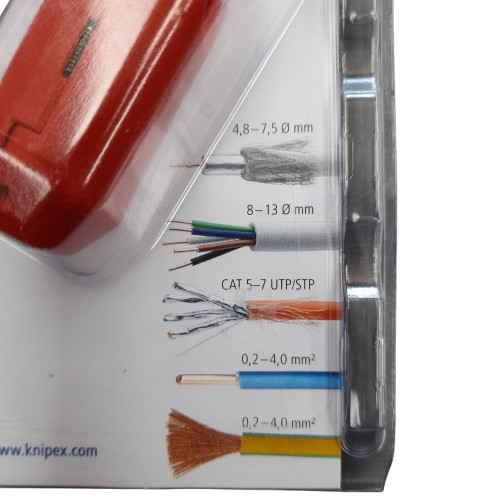 Knipex ErgoStrip Universal Wire Stripper 16 95 01 SB Red Right-Handed (LN)