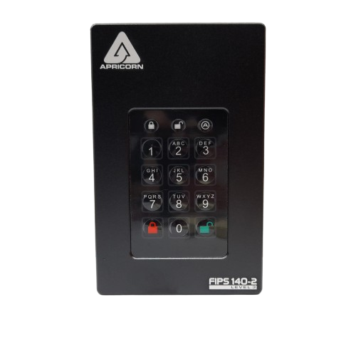 Apricorn Aegis Fortress L3 1TB External Hard Drive (AFL3-1TB) (In The Box) (MR)