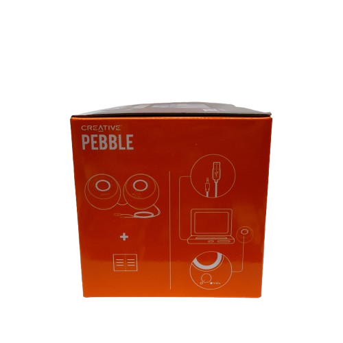 Logitech Pebble Speakers White/Orange (Sealed)