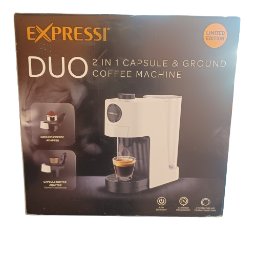 Expressi Duo  2 in 1 Capsule and Ground Coffee Machine ( LIKE NEW ) ( LE )