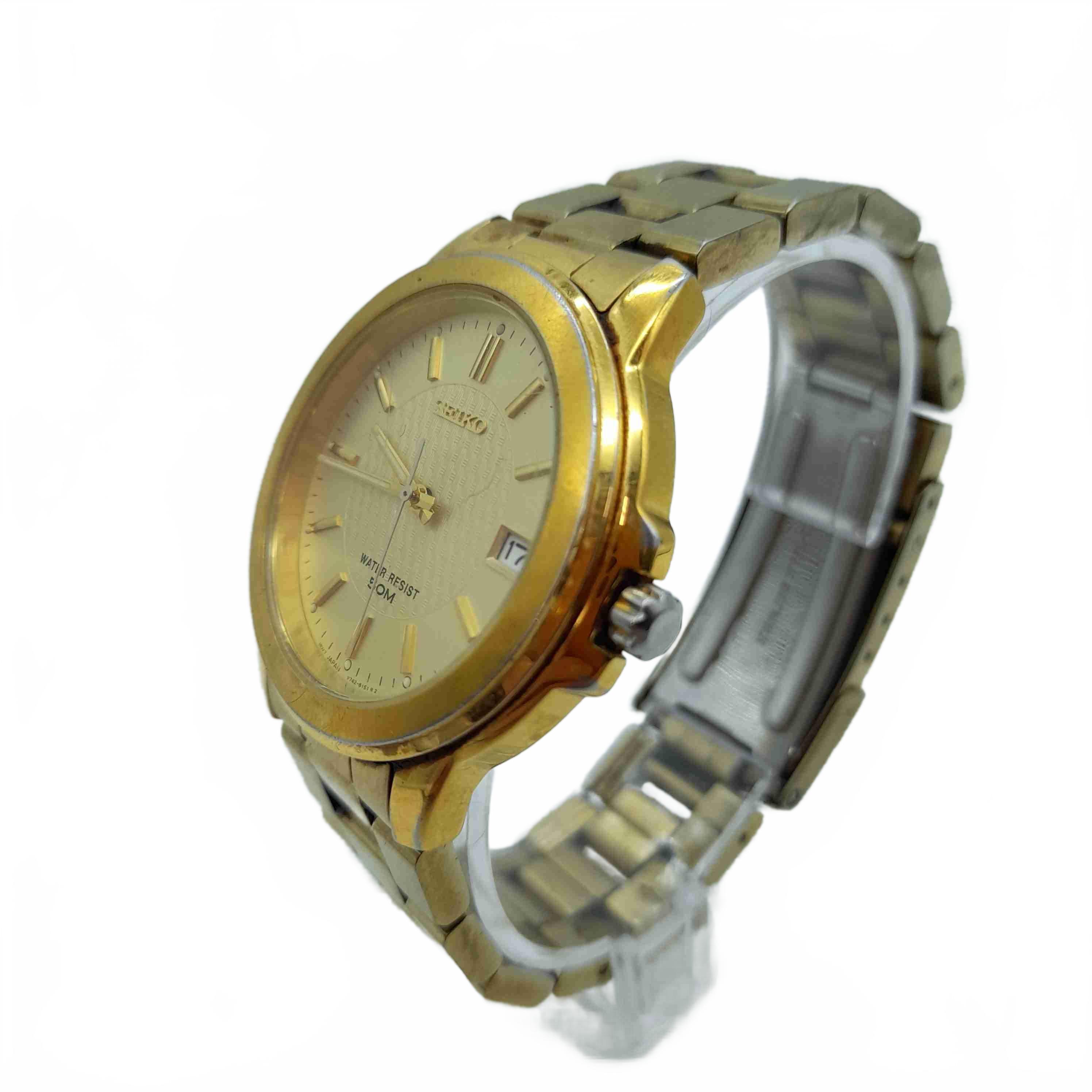 Seiko V742-8119 Gold Stainless Steel Analog Watch (WL 1433997)
