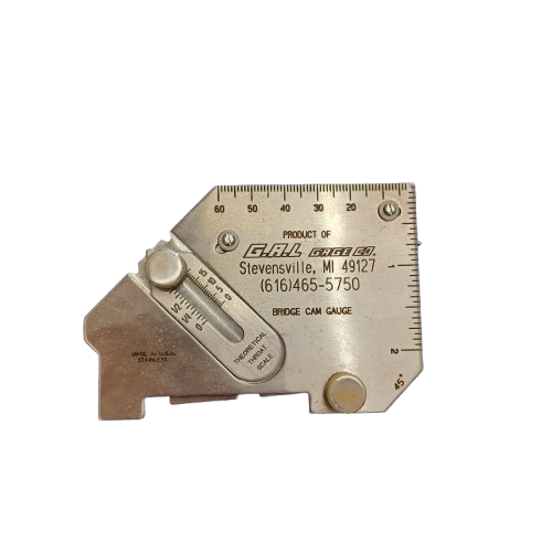 GAL GAGE CO. Bridge Cam Gauge – Stainless Steel, Made in USA, Good Used Condition (LE)