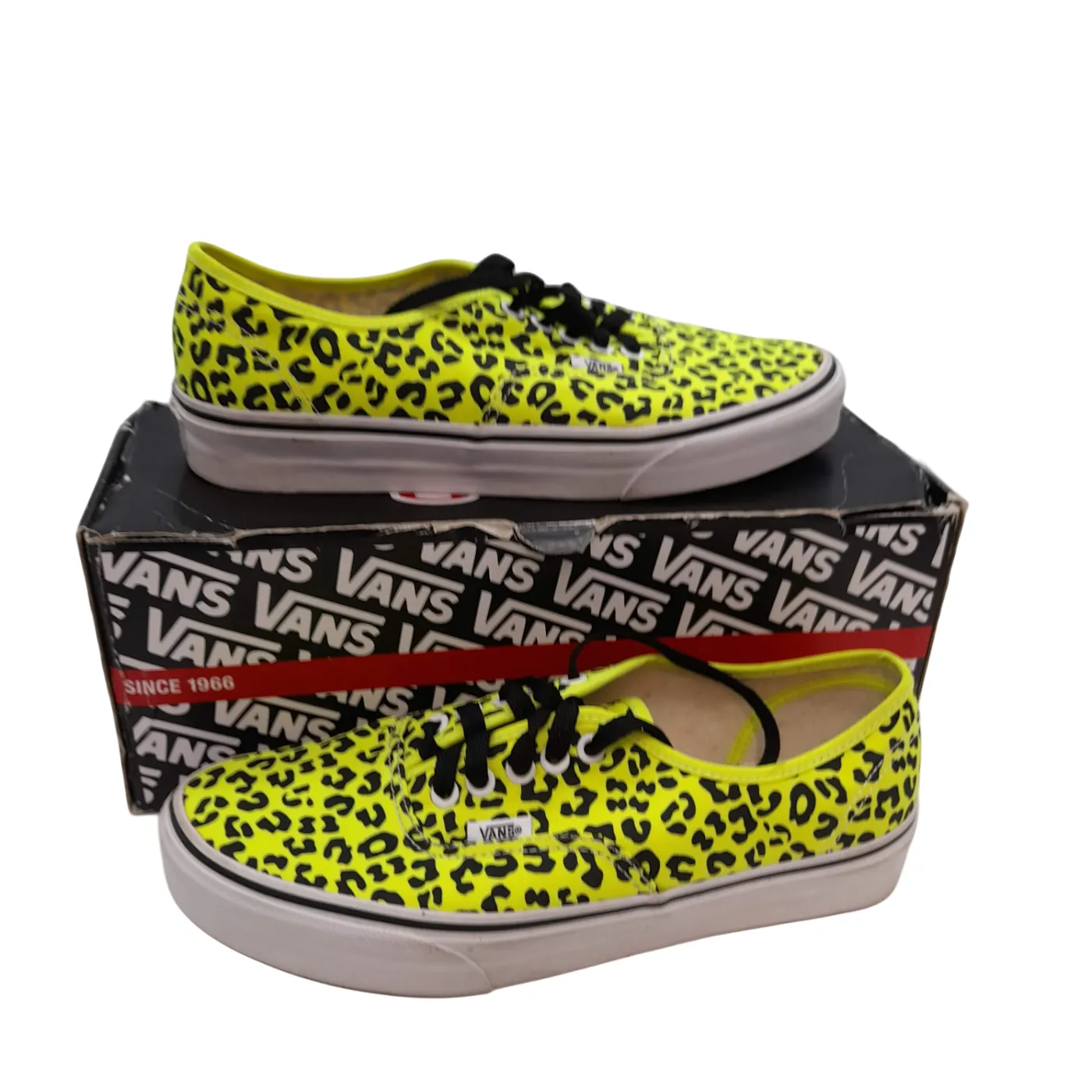 Vans Shoes – TC6D Neon Leopard Yellow/Black – Size US 8 (WL 1380772)