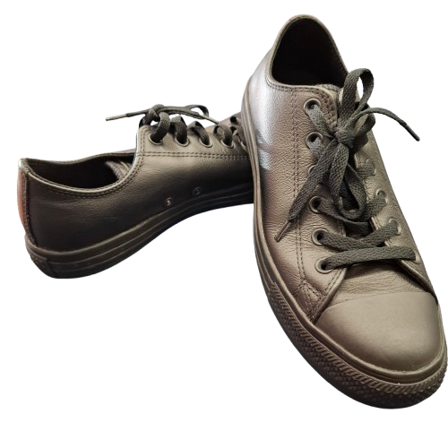 Converse Chuck Taylor All Star Leather Low Top Black Mono Size M 7 W 9 (1425289) (135253C)