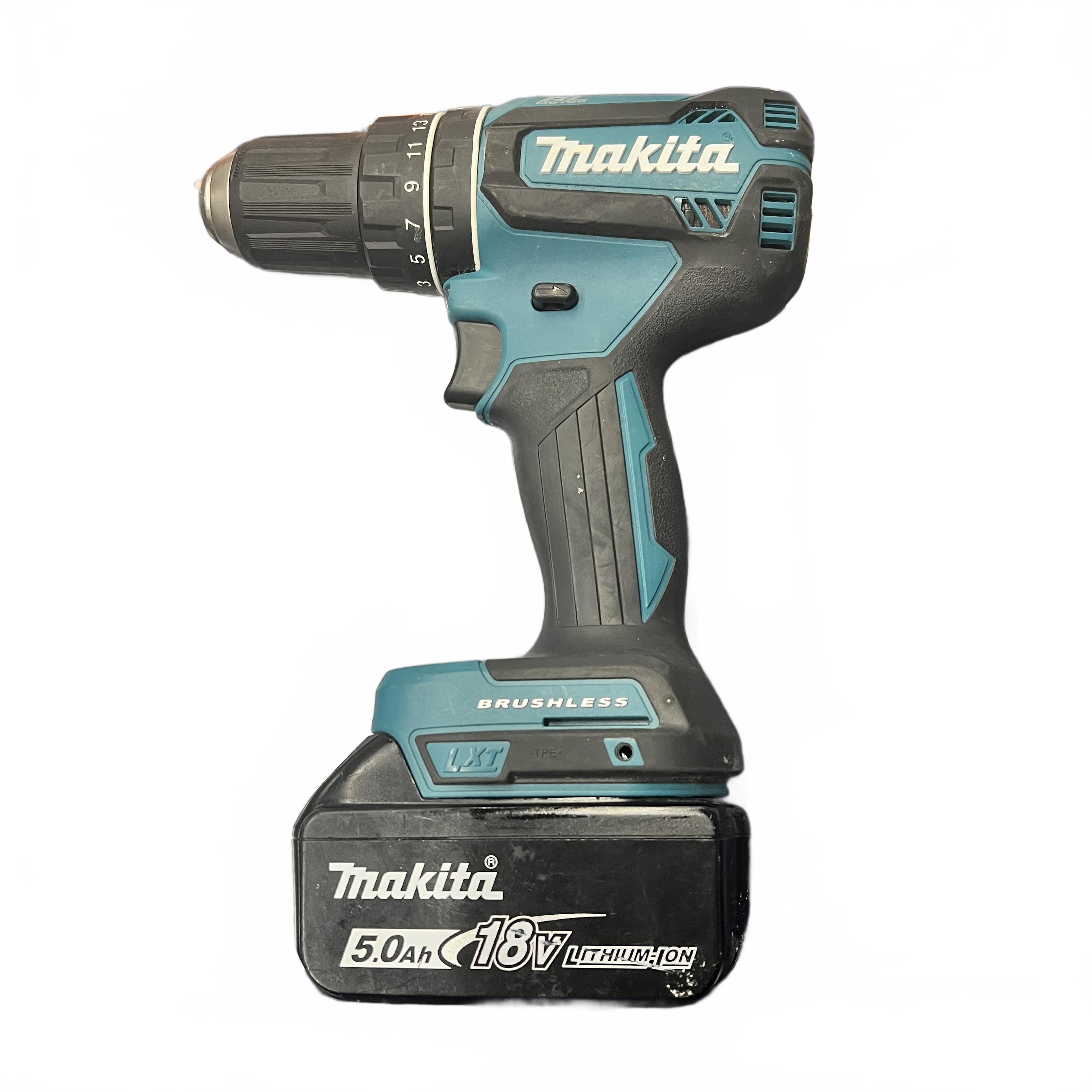Makita DHP485 18V LXT Brushless Combi Drill Blue With Battery (MK)