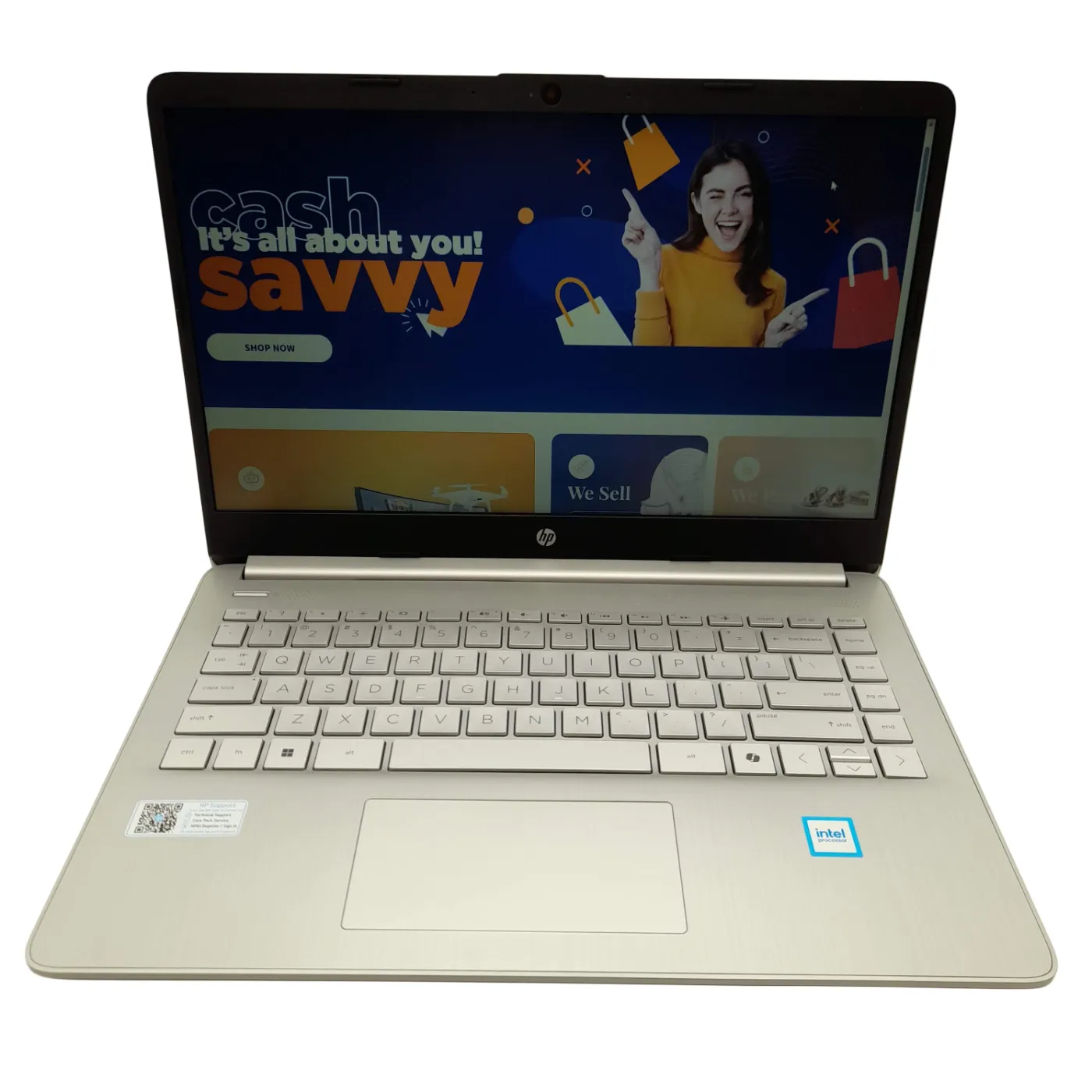 HP Laptop 14S-DQ6002TU 14-Inch 4GB RAM 128GB UFS Silver/Grey + Charger (WL 1418798)