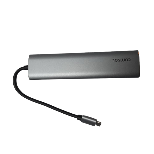 Comsol HDMI Dual Monitor USB-C 9 Port Dock REV2025 Grey In The Box (LN)