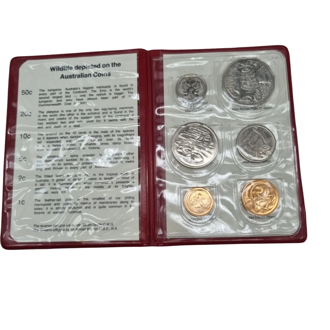 Royal Australian Mint 1983 Wildlife Depict Coin Set (WR 1397430)
