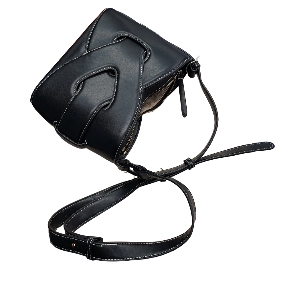 Polène Nodde Smooth Black Handbag (MR)