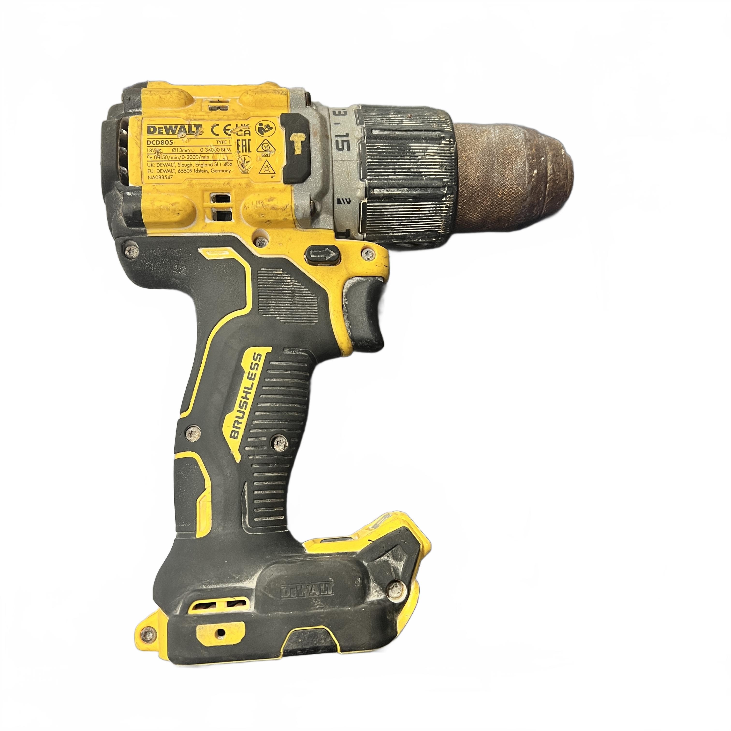 Dewalt DCD805 Cordless Hammer Drill Yellow (MK)