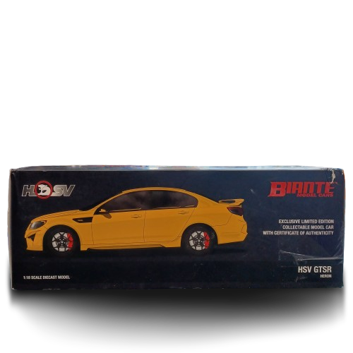 Biante Diecast Car HSV GTSR Heron Yellow, In Box (LE)