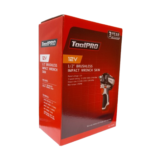 Toolpro 12V Brushless Impact Wrench In The Box (LN)