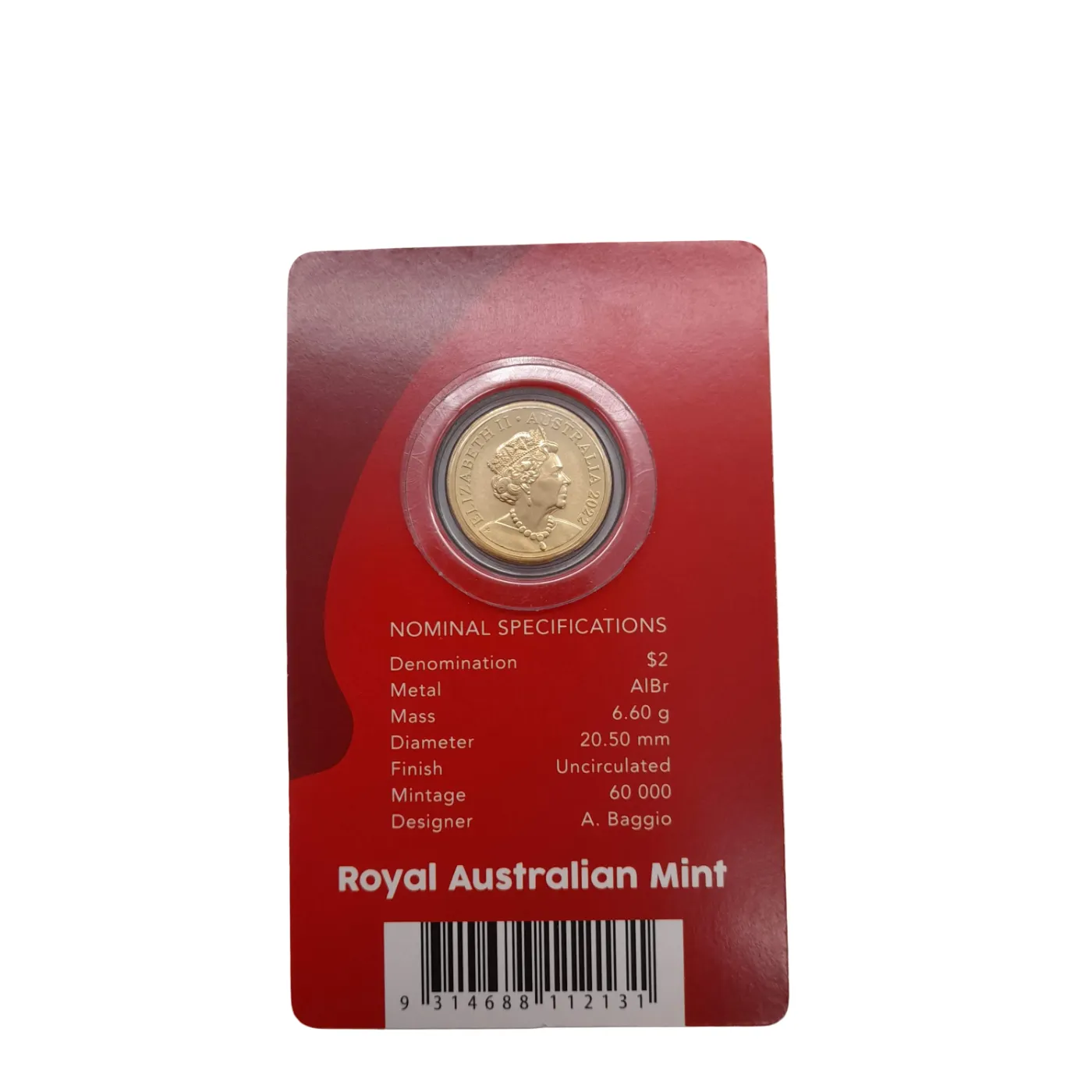 Remembrance Day 2022 $2 Coloured Uncirculated Coin (WL 1365647)