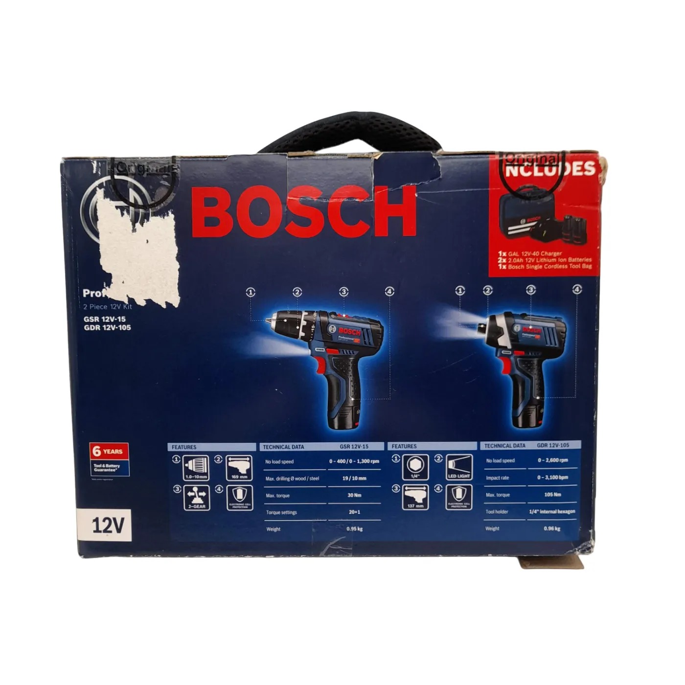 BOSCH GSR 12V-15 Tool Kit Set (WR 1410381)