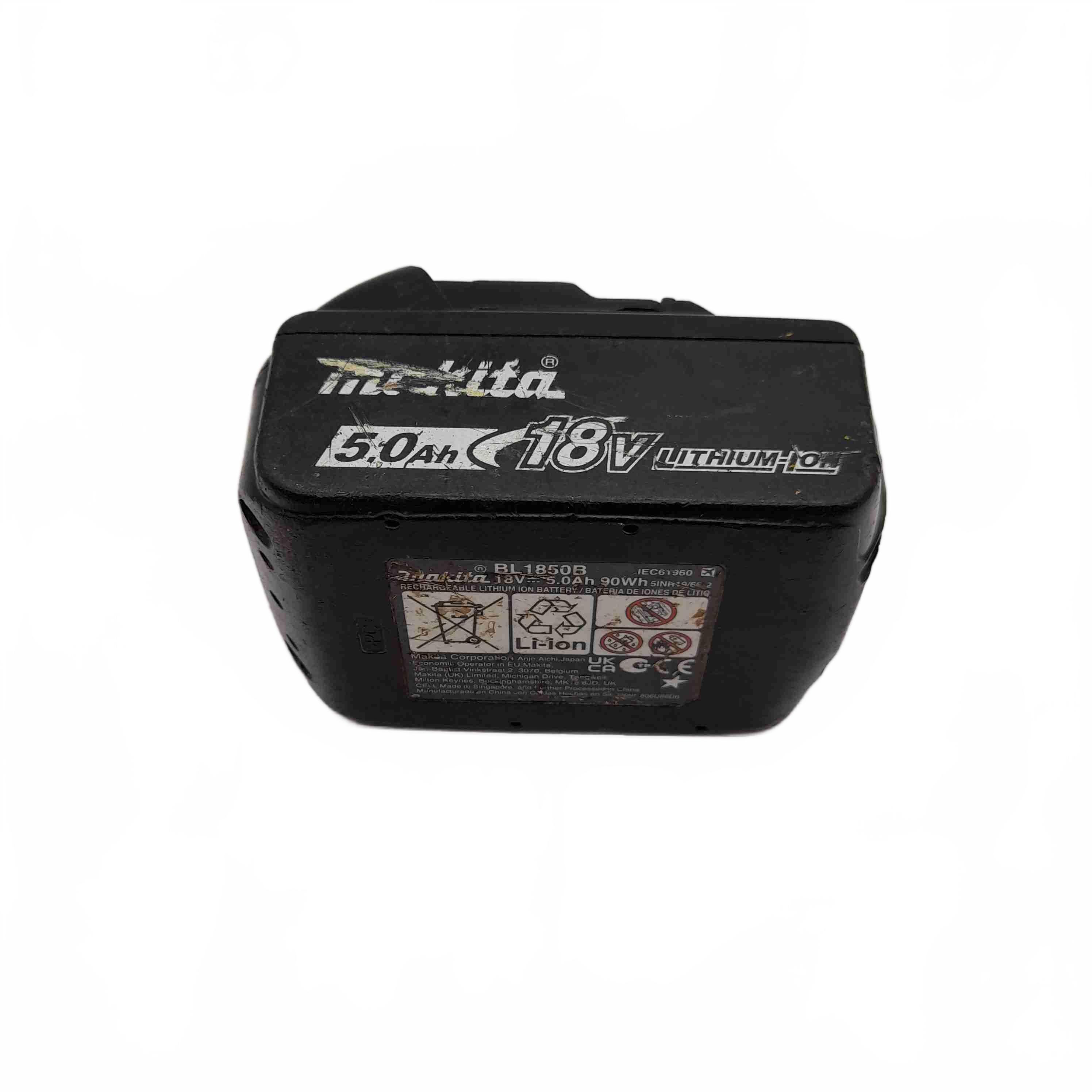 Makita 18V 5.0Ah LXT Lithium-Ion Battery BL1850B Good Working Condition (WL1436595)