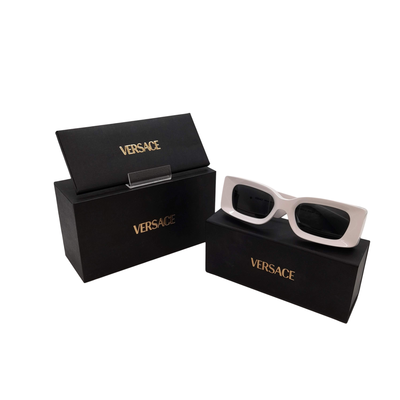 White Versace Sunglasses VE4474-U + Box + Cover + Certificate