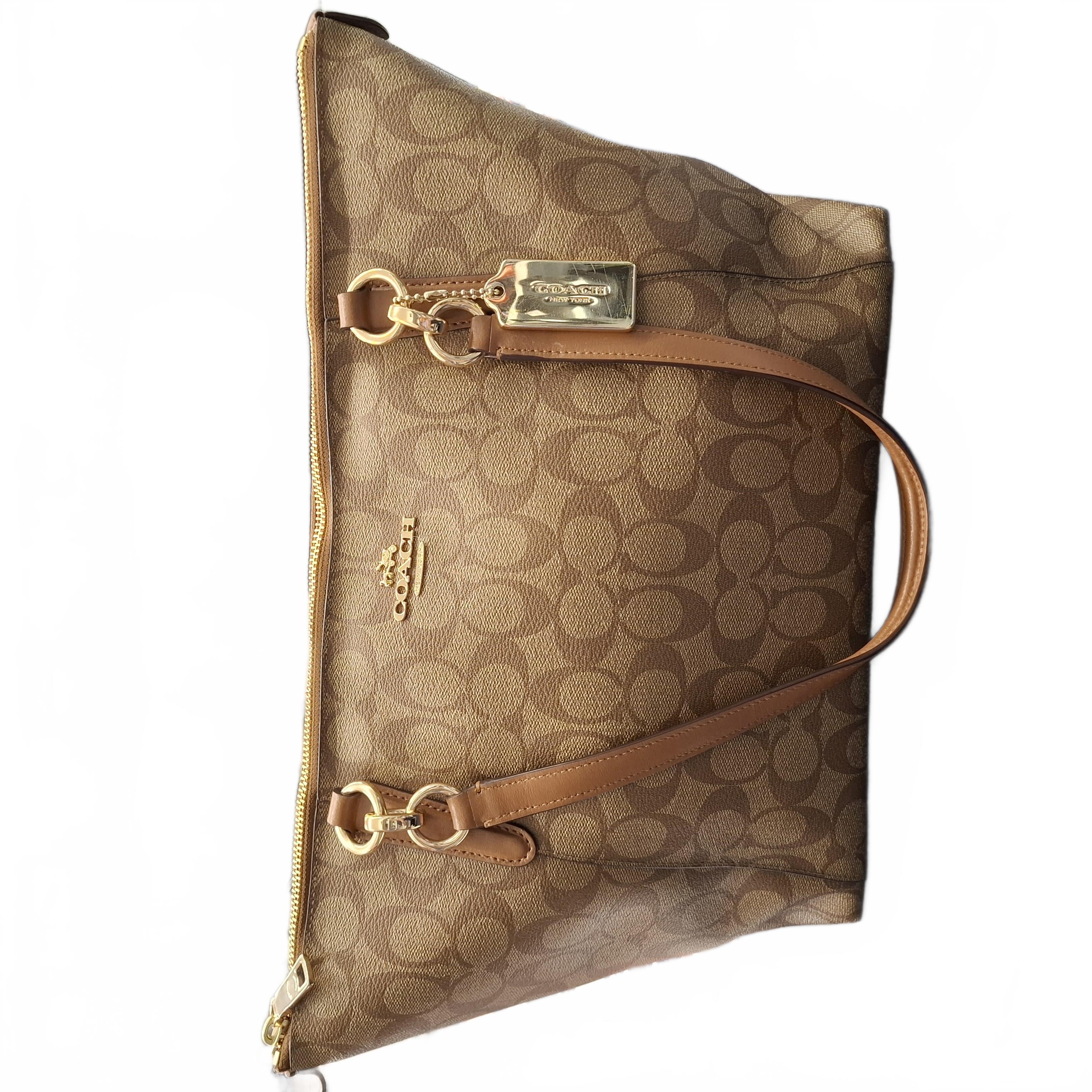 Coach Ava Tote Bag L1680-F58318 Tan Brown (1429290) (JN)