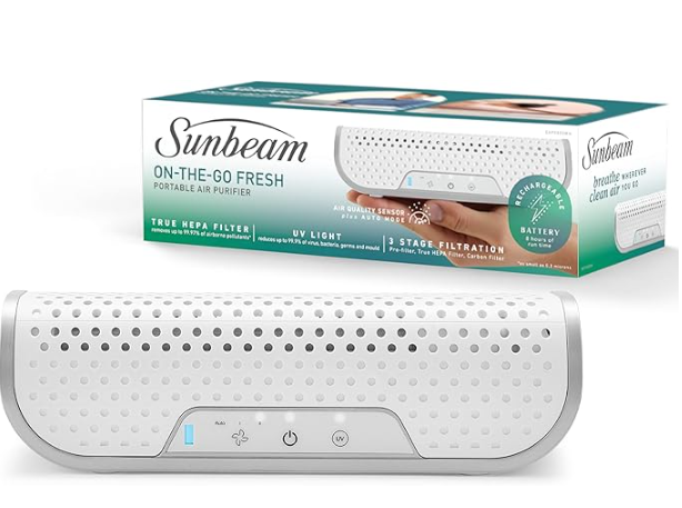 Sunbeam Portable On The God Air Purifier In Box