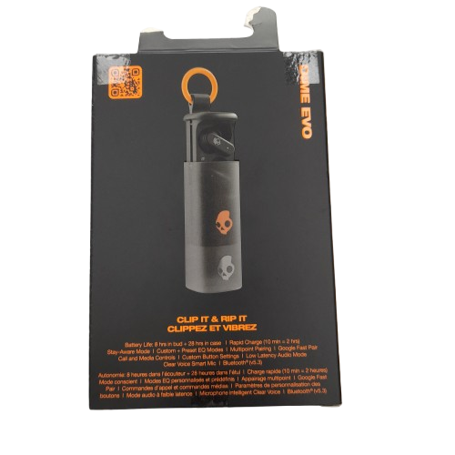 Skullcandy Dime Evo True Wireless Earbuds  Black (LN)