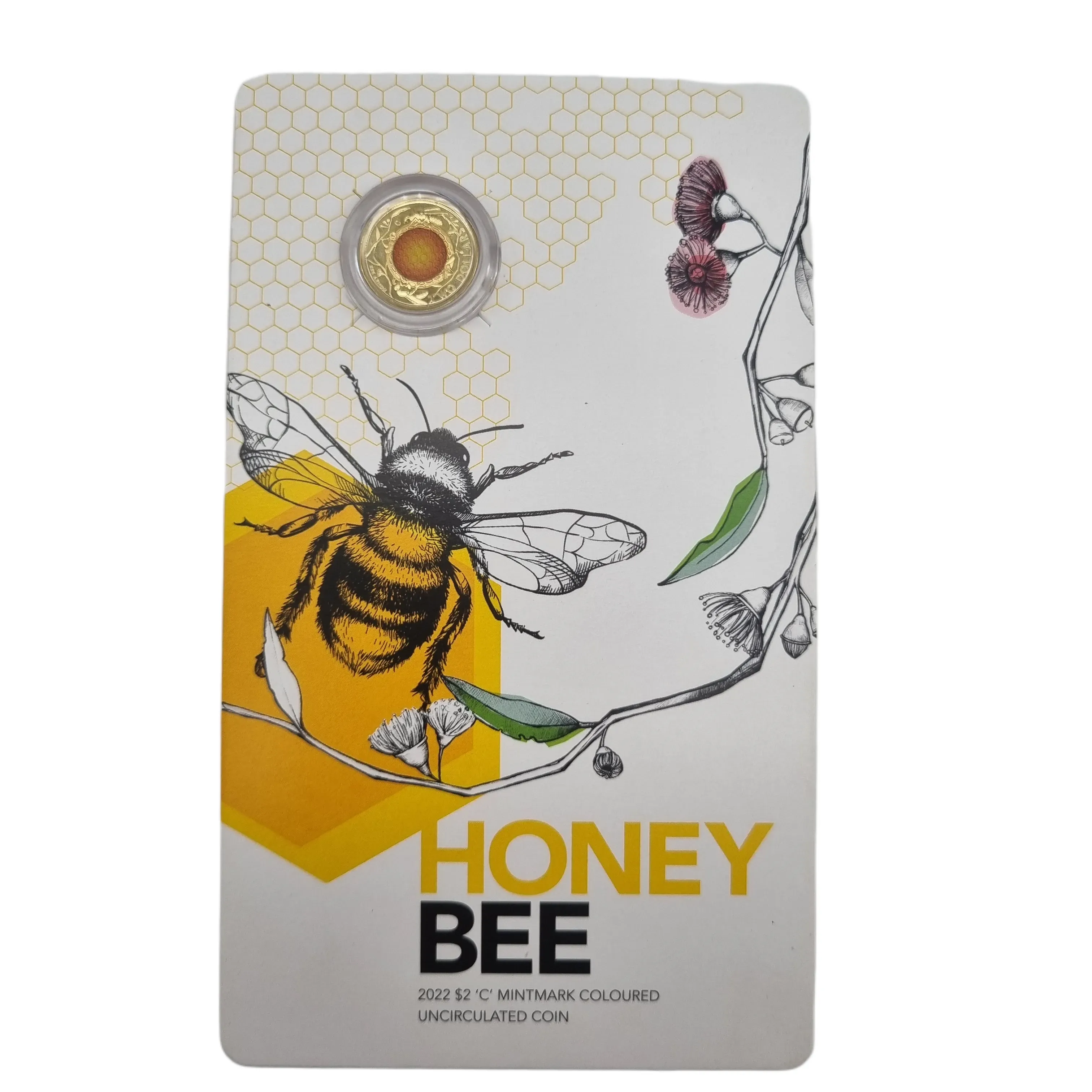 2022 Honey Bee $2 Coloured Uncirculated Coin