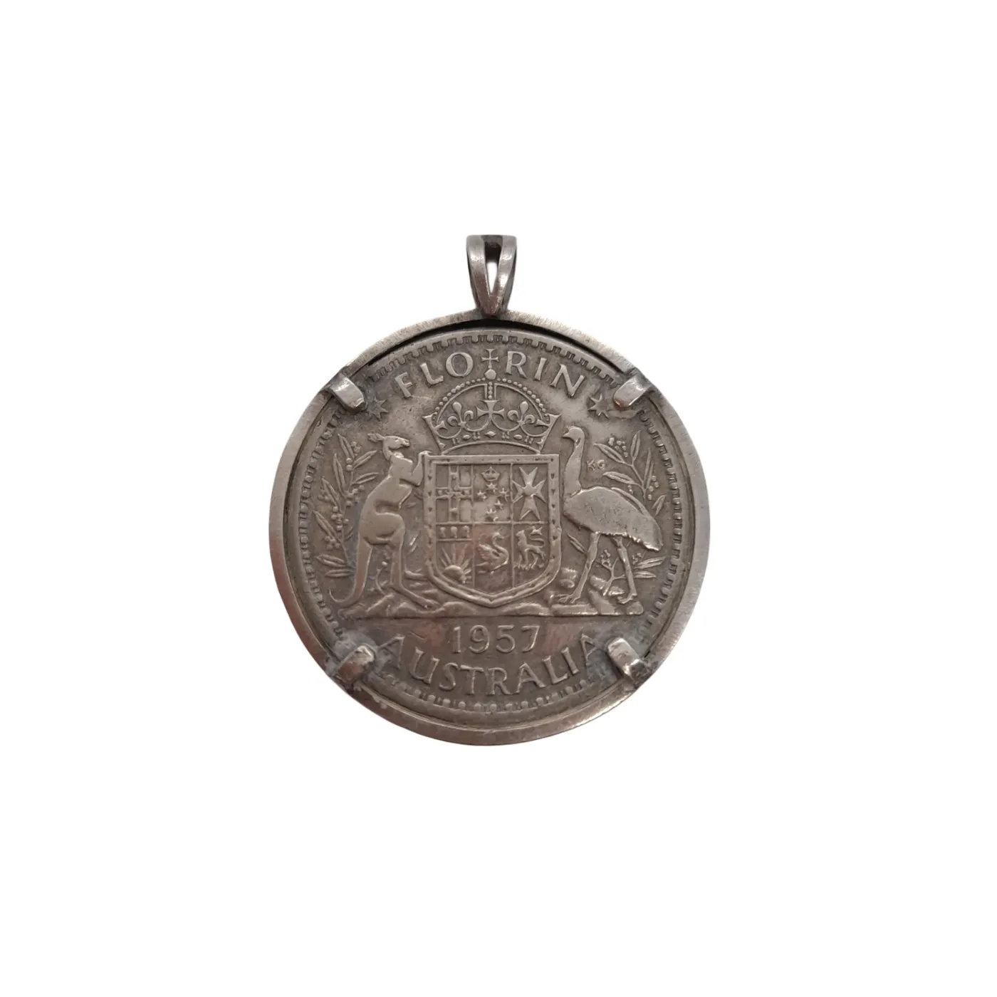 1957 Australian Florin Coin Pendant (WL 1376211)