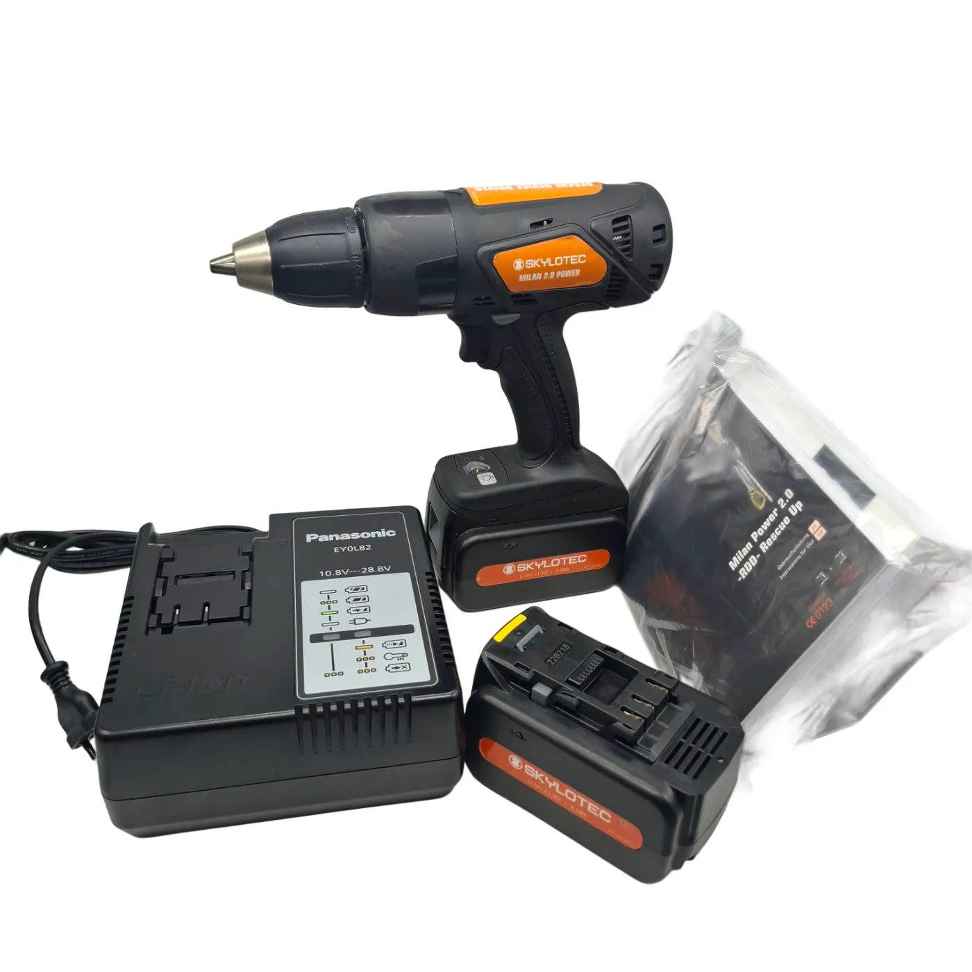 SkyloTec Milan Rescue Power Drill Kit + Case + Charger + 2 Batteries (WR 1251870)