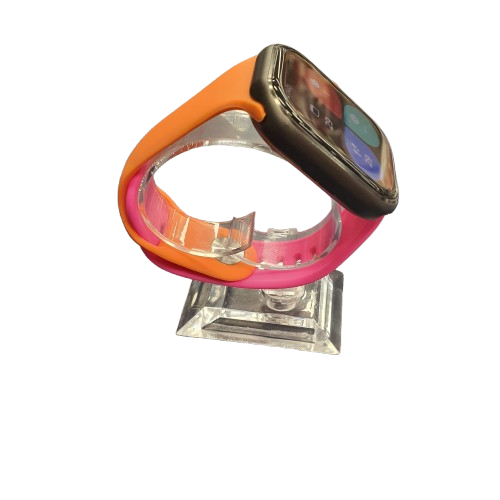 Aiwa Smartwatch AWKW283A Pink And Orange Straps, With Charger, Very Good USED Condition (MR 1432269)