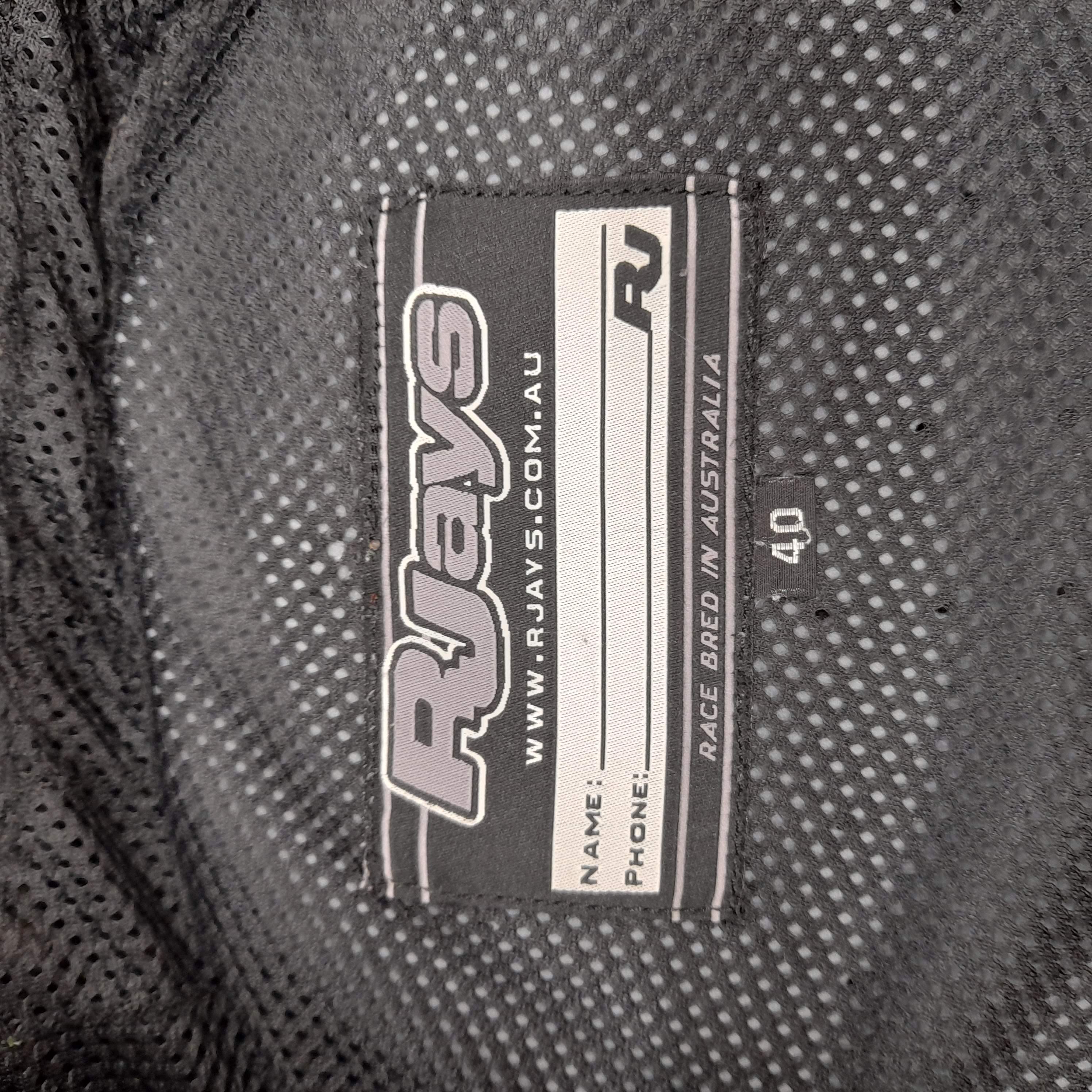 RJays Motorcycle Jacket Size 40