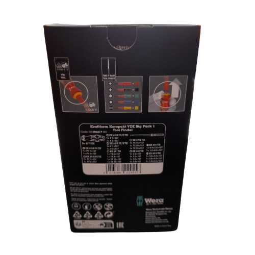 Wera 006617 Kraftform Kompakt VDE Big Pack 1 Tool Set (LN)