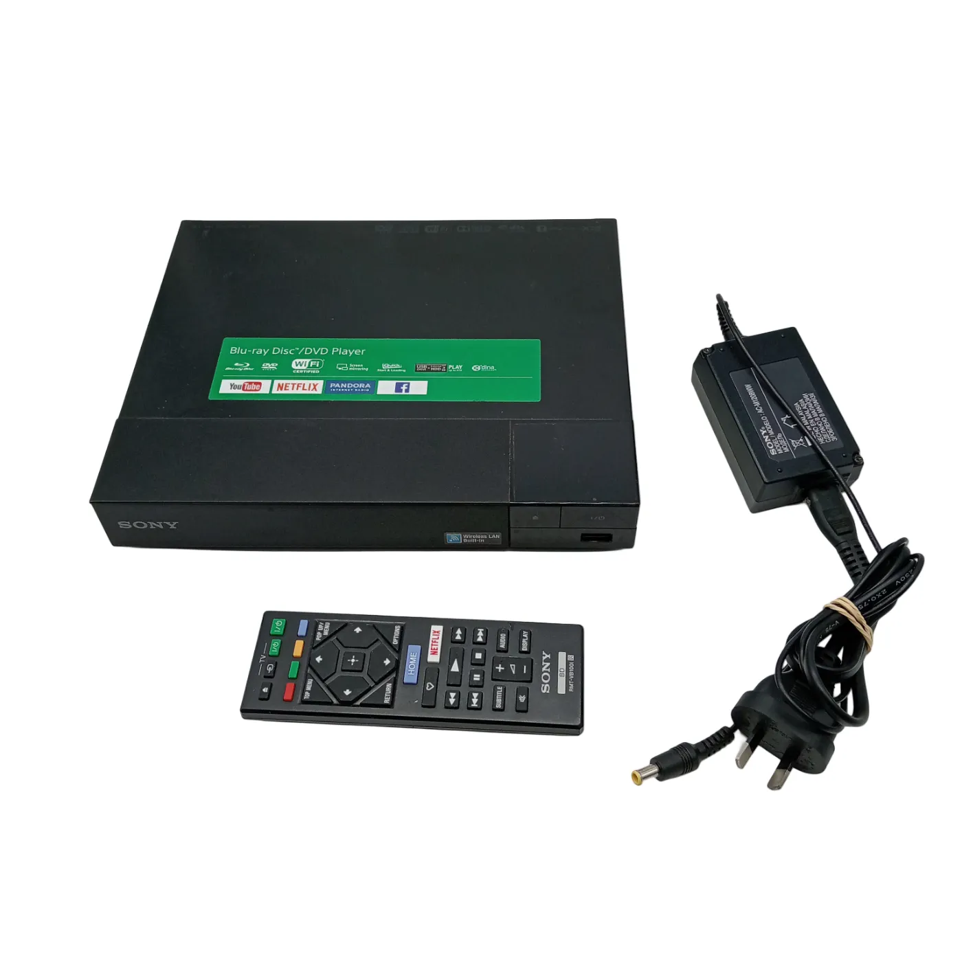 Sony BDP-S3500  Blu-ray Disc player WIth Power cord and Remote (WR 1366138)