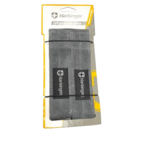 Harbinger Pro Leather Lifting Straps Black (LN)