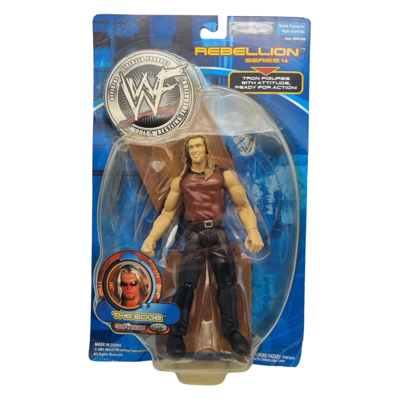 2001 WWF Jakks Pacific Titantron Live Rebellion Series 4 The Edge