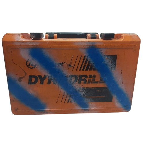Ramset Dynadrill Rotary Hammer DD521, Heavy Wear + Tear, With Spray Painted Hard Case + 2 Bits (NA 1354286)