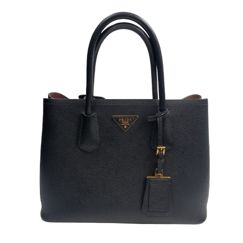 Prada Double Shoulder Bag 1BG775 Black (NA 1415916)