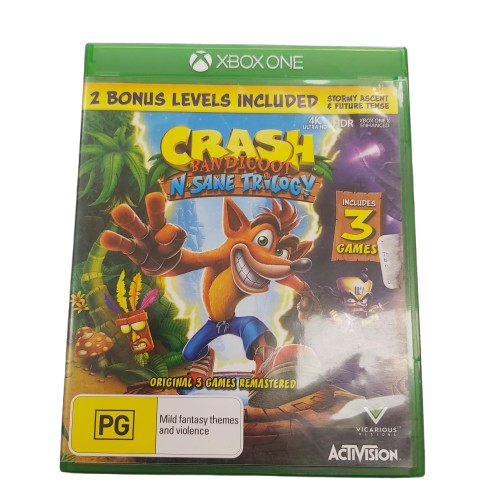 Crash Bandicoot N’Sane Trilogy, Xbox One, Very Good Condition No Manual