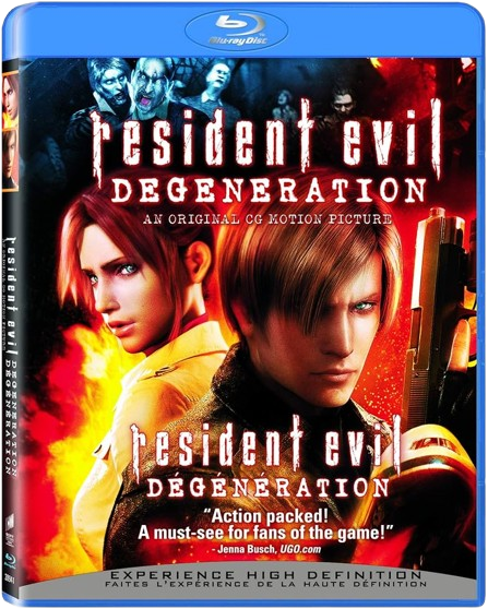 Resident Evil Degeneration Blu-Ray ( Great Condition with Case )