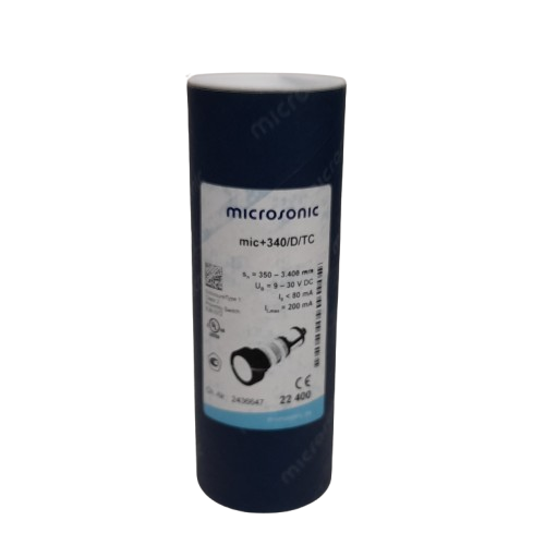 Microsonic mic+340/D/TC Ultrasonic Threaded Barrel Proximity Sensor Like New (MR)