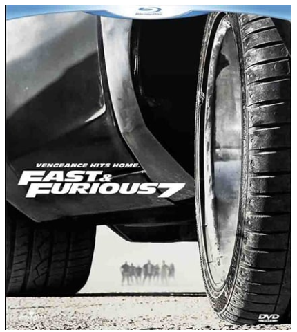 Fast And Furious 7 Blu ray Good Condition