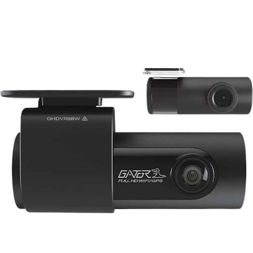 Gator Dash Cam with Rear, Wifi & GPS – GHDVR98W
