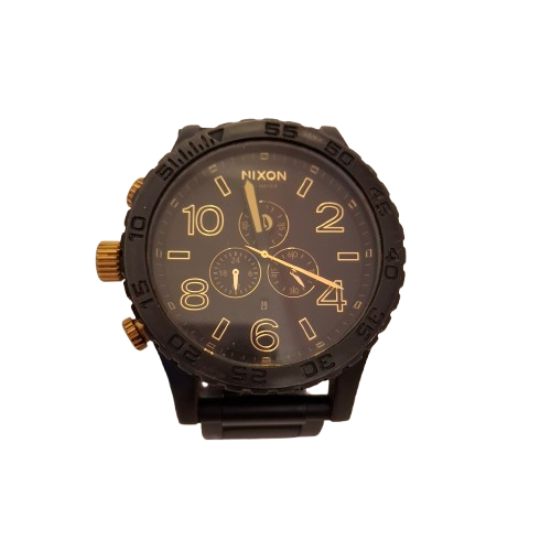 MENS BLACK NIXON WATCH V51-30 Chrono (JN)