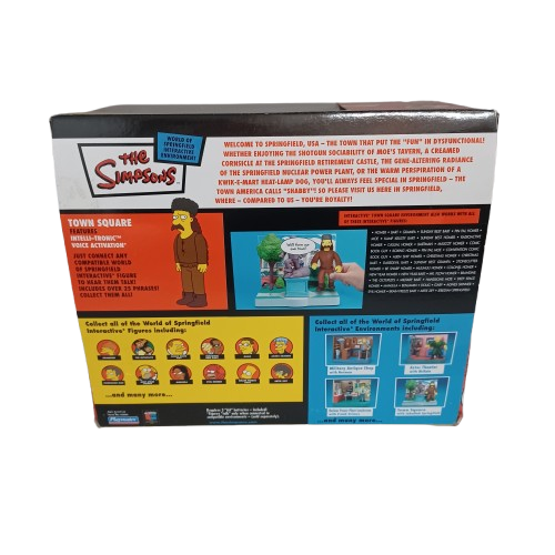 The Simpsons Town Square Interactive Environment Diorama In Box (LE)