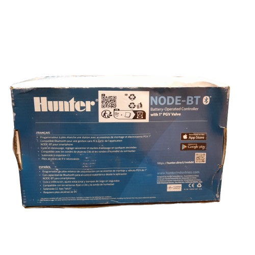 Hunter NODE-BT Bluetooth Battery Powered Irrigation Controllers In Box