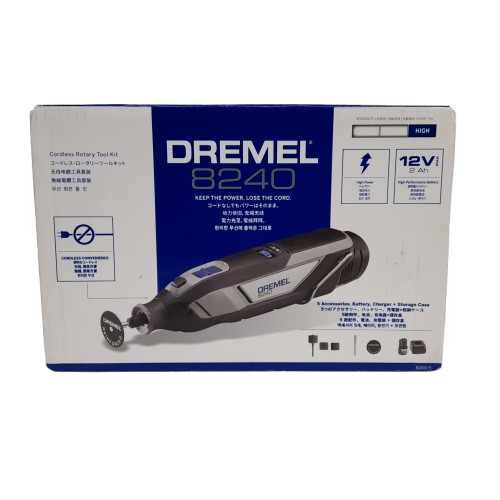 Dremel 8240 12V Cordless Rotary Tool Kit in Box Like New (LN)